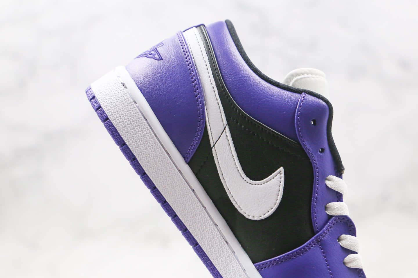 乔丹Air Jordan 1 Low Shadow纯原版本低帮AJ12020款黑紫葡萄配色原档案数据开发 货号:553558-501