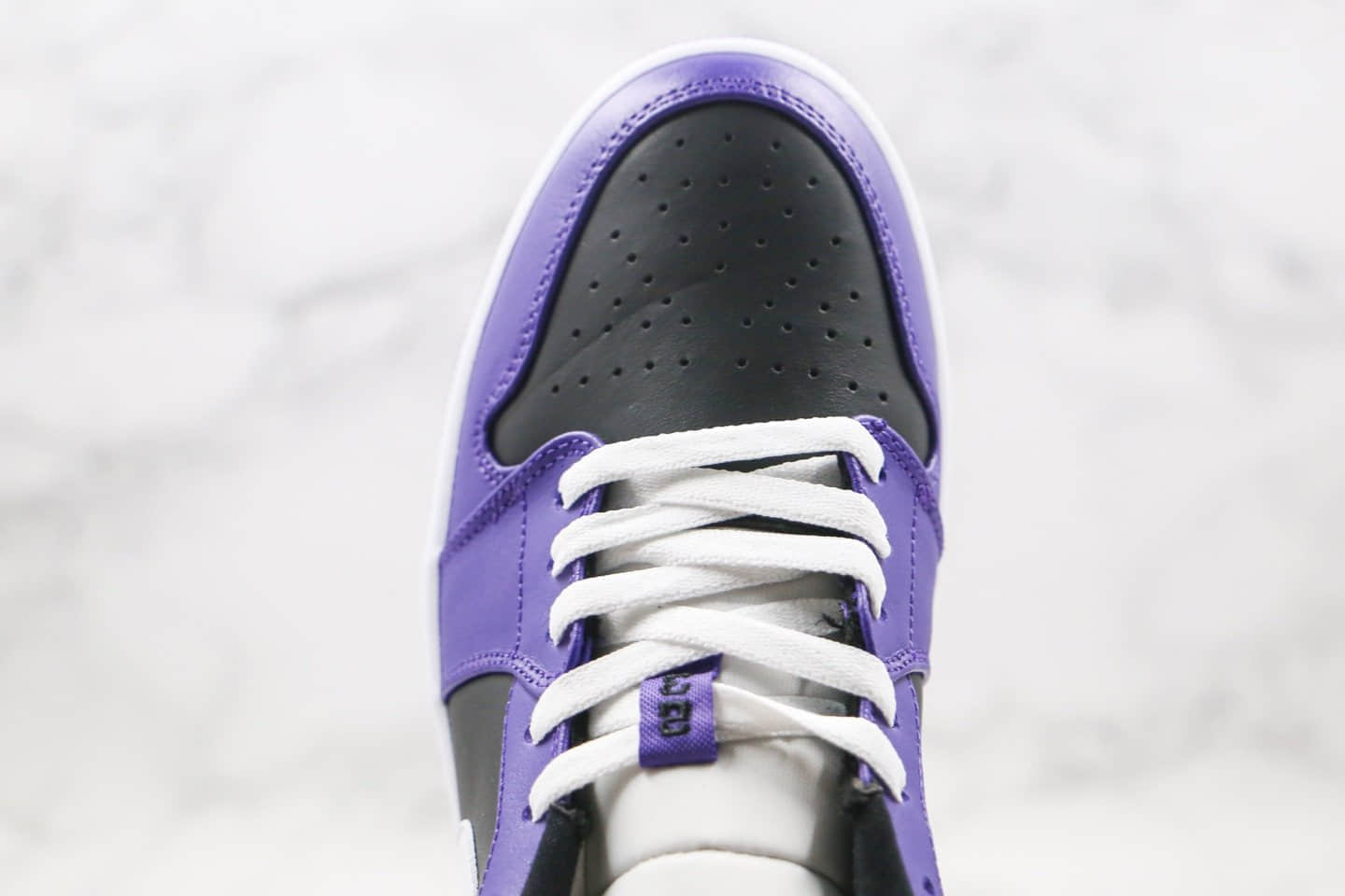 乔丹Air Jordan 1 Low Shadow纯原版本低帮AJ12020款黑紫葡萄配色原档案数据开发 货号:553558-501