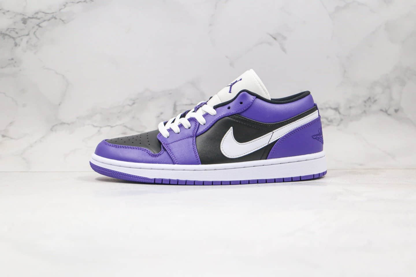 乔丹Air Jordan 1 Low Shadow纯原版本低帮AJ12020款黑紫葡萄配色原档案数据开发 货号:553558-501