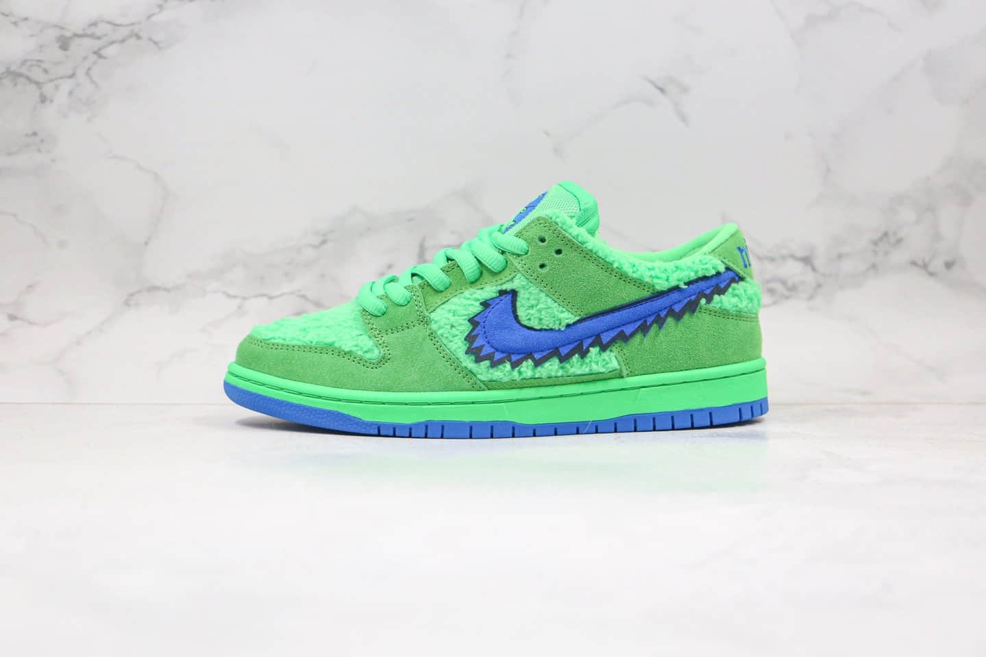耐克NIKE SB DUNK LOW PRO QS纯原版本低帮SB板鞋五只熊跳舞小熊毛茸茸绿色内置Zoom气垫原盒原标 (ID:44103) - 图片1