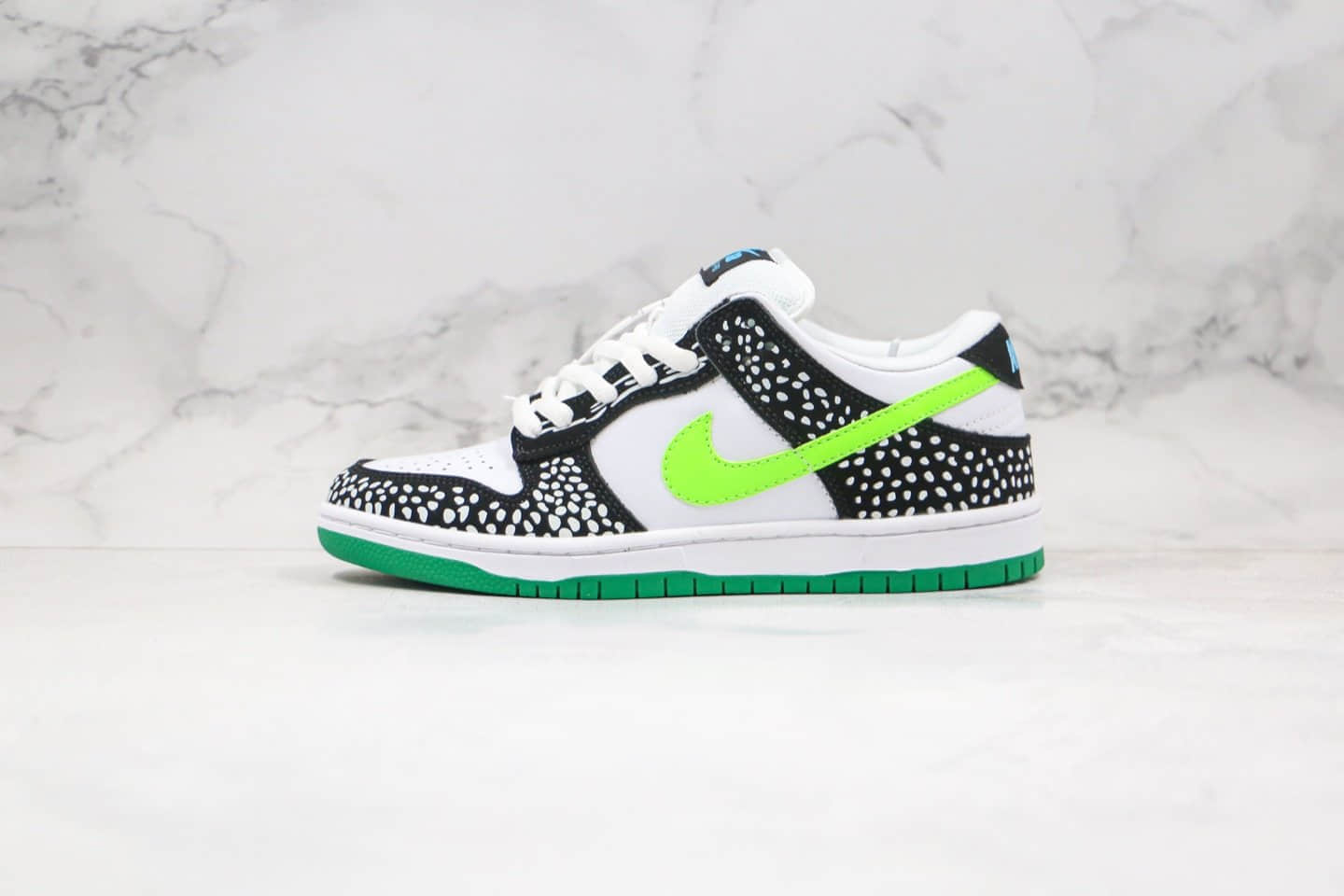 耐克Nike SB Dunk Low Loon纯原版本SB板鞋斑点黑绿原标原盒 货号:313170-011