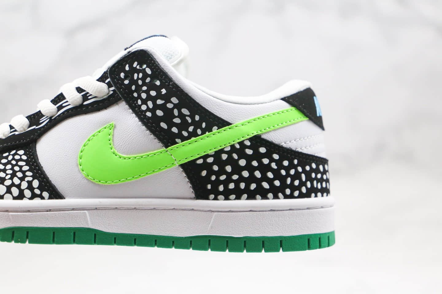 耐克Nike SB Dunk Low Loon纯原版本SB板鞋斑点黑绿原标原盒 货号:313170-011