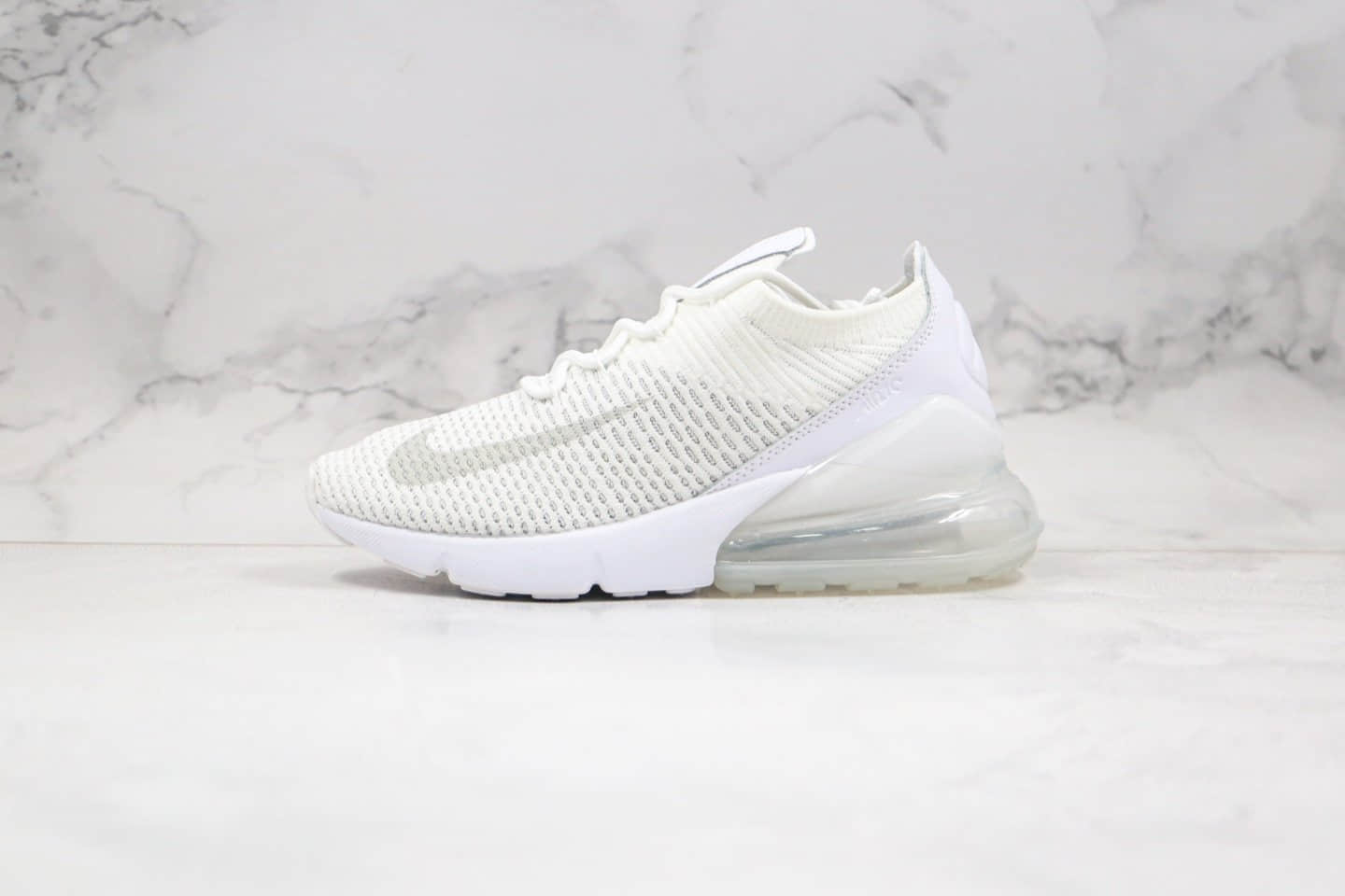 耐克Nike Air Max 270纯原版本半掌气垫跑鞋白色满天星原档案数据开发原底 (ID:44489) - 图片1