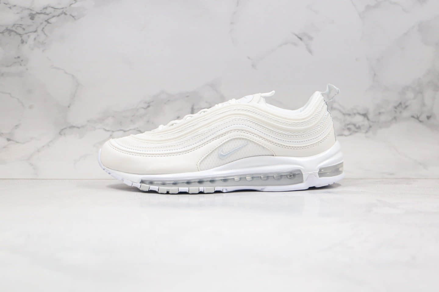 耐克Nike Air Max 97 SE纯原版本子弹头气垫鞋Max97白色内置真小潘气垫原档案数据开发 货号:921733-100