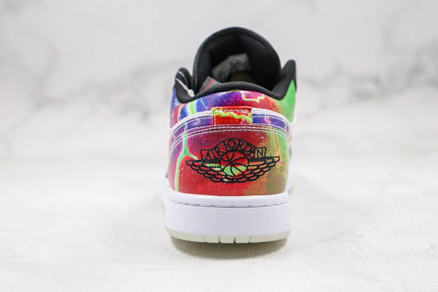 乔丹Air Jordan 1 Low纯原版本低帮AJ1星空夜光外底太空主题银河配色内置气垫原楦头纸板打造 货号:CW7309-090