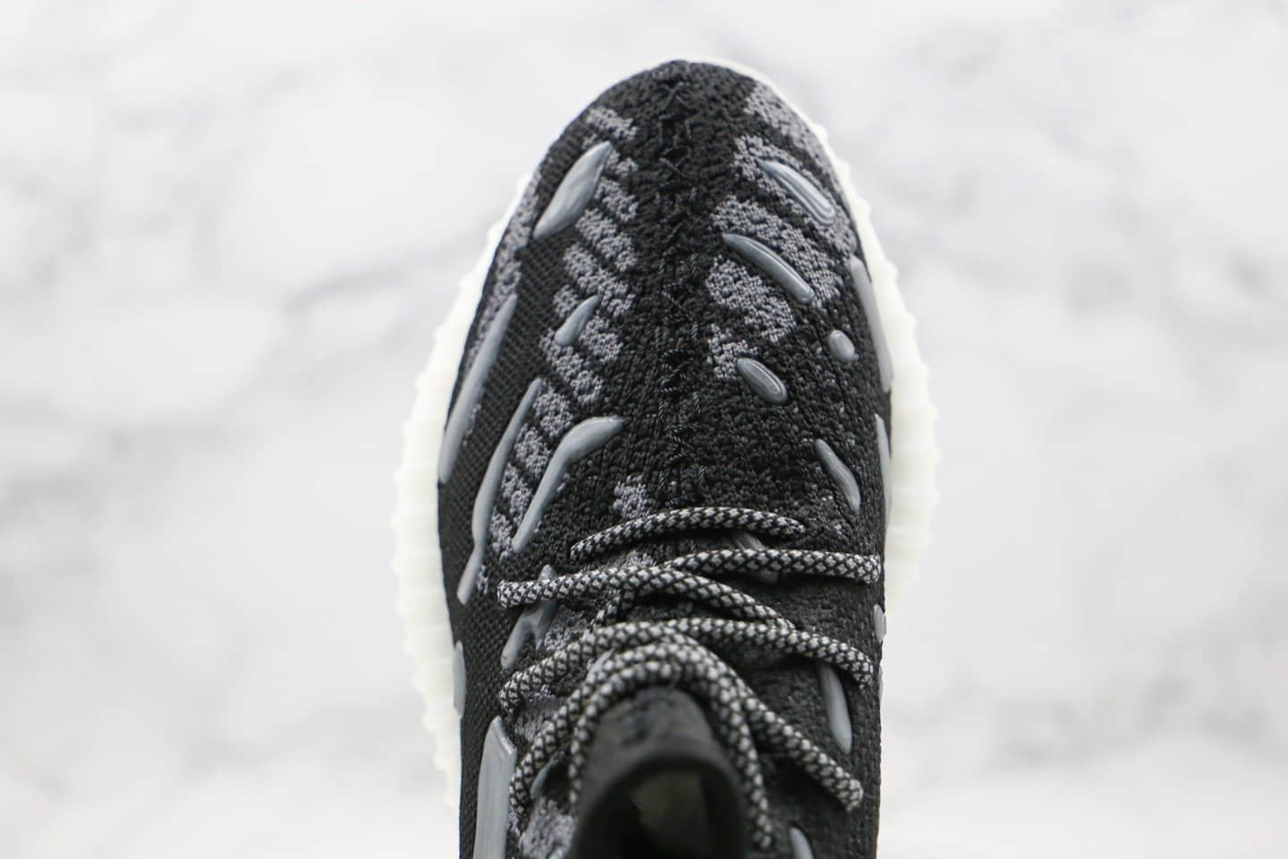 阿迪达斯Adidas Yeezy 350 V3 white water drop纯原版本椰子350V3水滴新斑马黑白奥利奥配色原厂巴斯夫爆米花大底 货号:FC9219