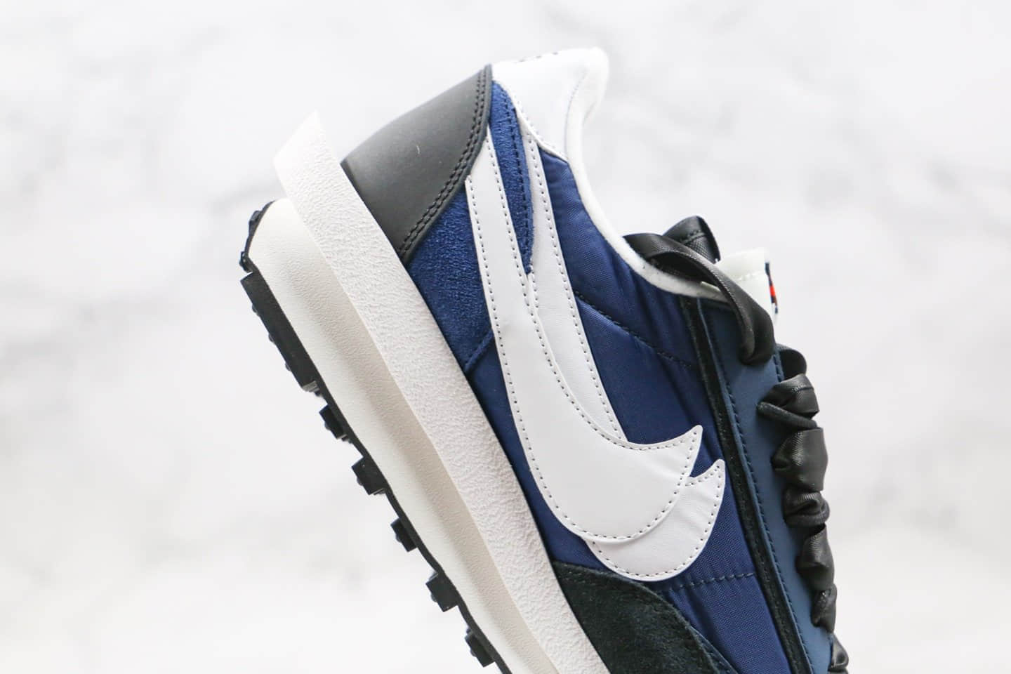 耐克Nike LVD Waffle Daybreak x Sacai纯原版本藤原浩闪电联名款华夫走秀鞋双钩白蓝色原楦头纸板打造 货号:BV0073-041