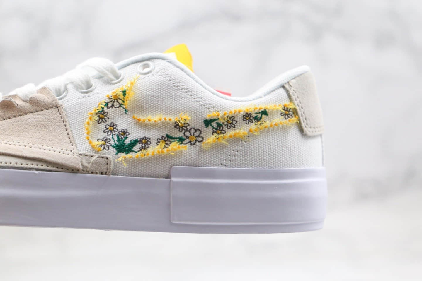 耐克Nike SB Zoom Blazer Mid Edge “Hack Pack”纯原版本SB拆线板鞋小雏菊白色原楦型纸版 货号:CI3833-412