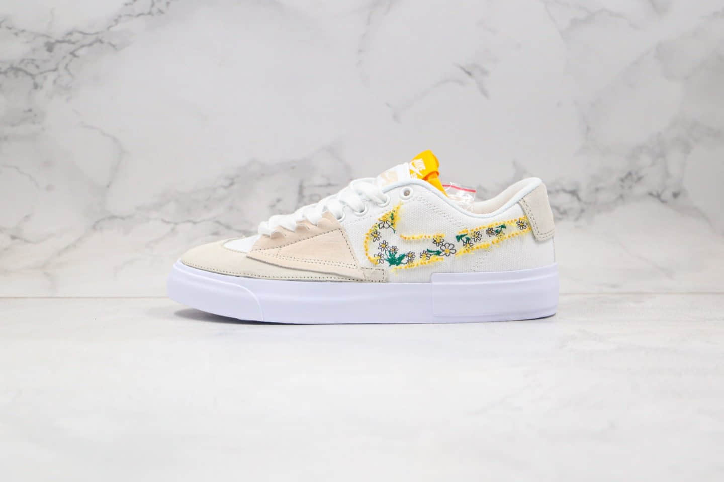 耐克Nike SB Zoom Blazer Mid Edge “Hack Pack”纯原版本SB拆线板鞋小雏菊白色原楦型纸版 货号:CI3833-412