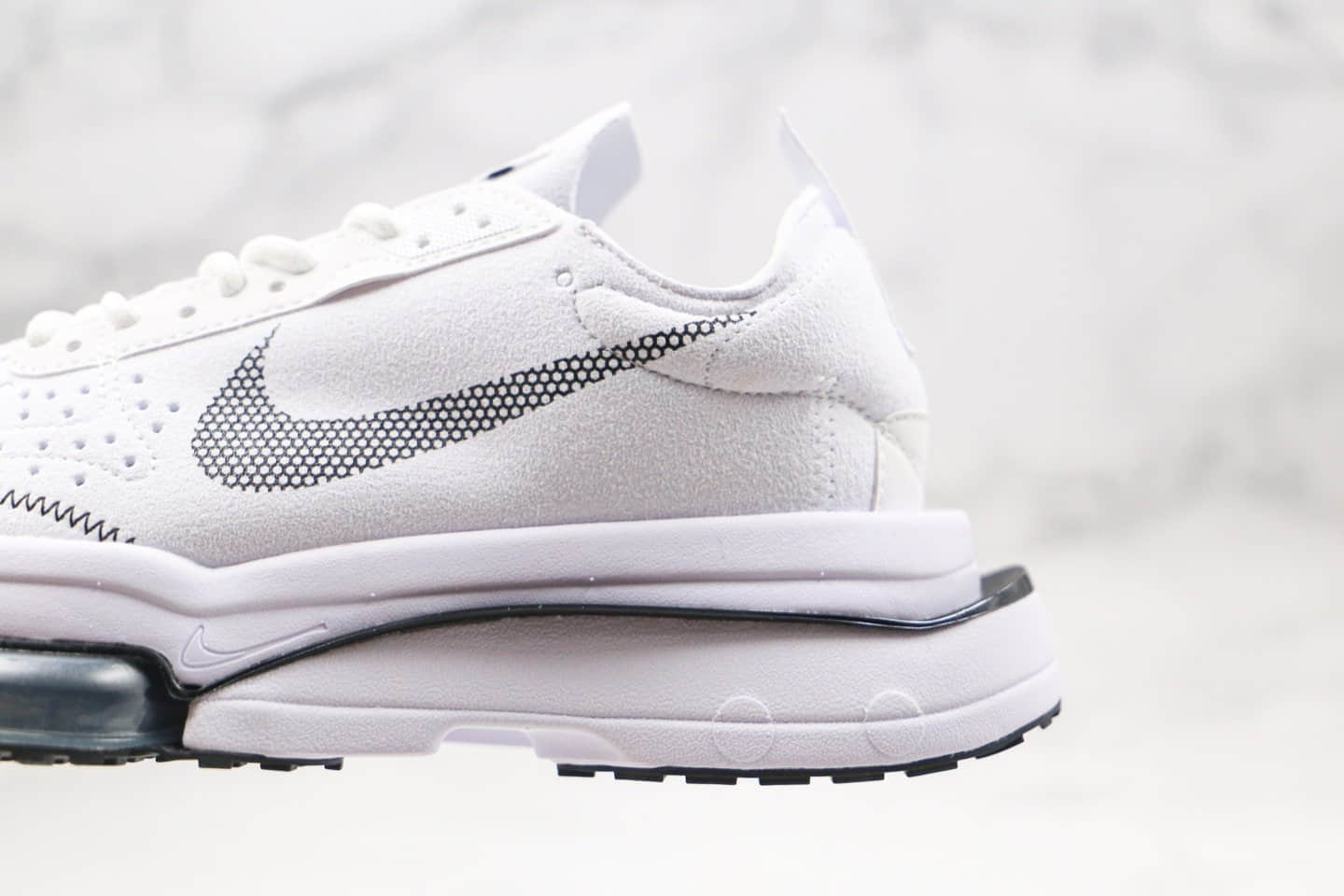 耐克Nike Air Zoom Type纯原版本N.354华夫鞋解构麂皮气垫跑鞋白黑色原档案数据开发 货号:CJ2033-101