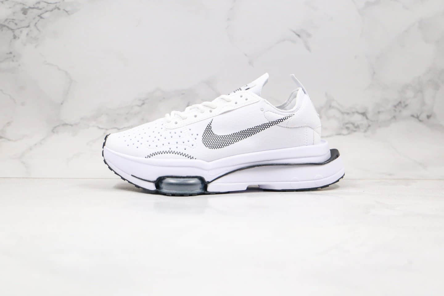 耐克Nike Air Zoom Type纯原版本N.354华夫鞋解构麂皮气垫跑鞋白黑色原档案数据开发 货号:CJ2033-101