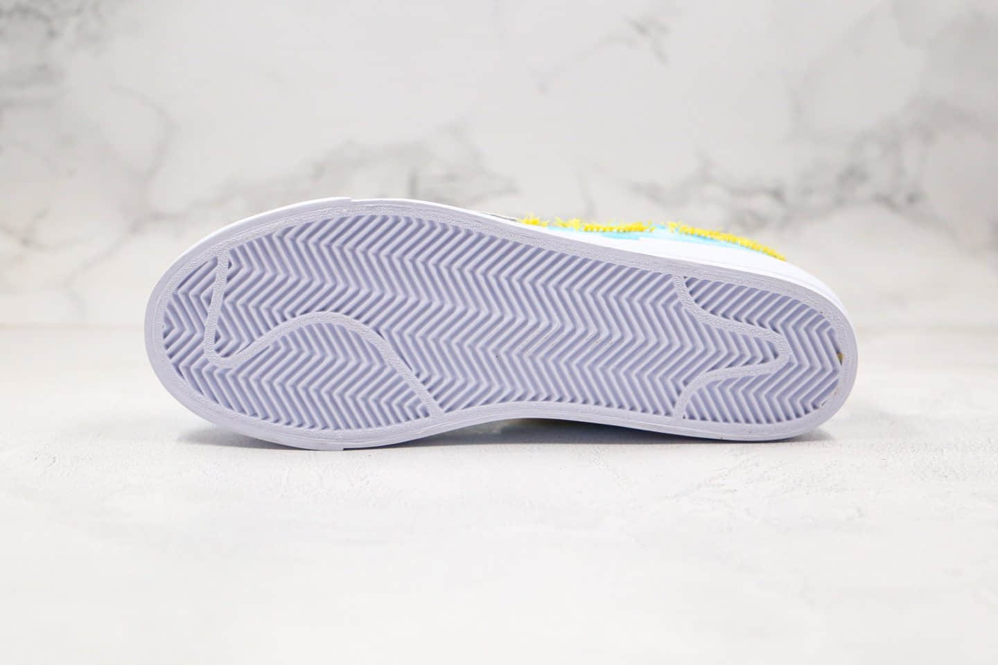 耐克Nike SB Blazer Edge纯原版本开拓者拆线板鞋蓝天白云区别市面通货 货号:CI3833-416