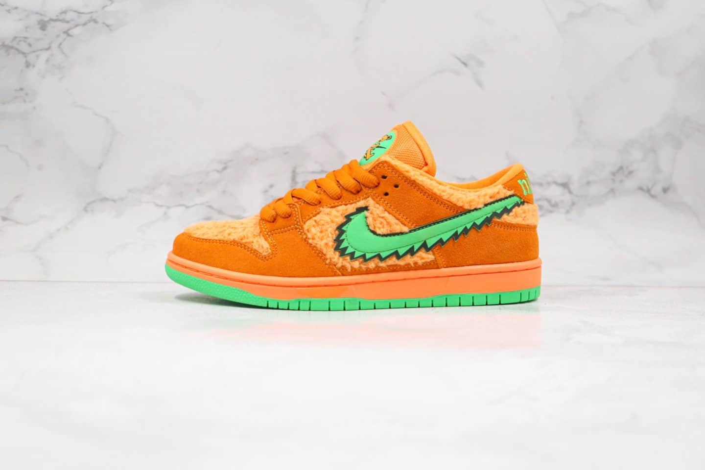 耐克Grateful Dead x Nike SB Dunk Low “Orange Bear”纯原版本小熊联名SB板鞋橙色小熊原厂麂皮内置气垫 (ID:44772) - 图片1