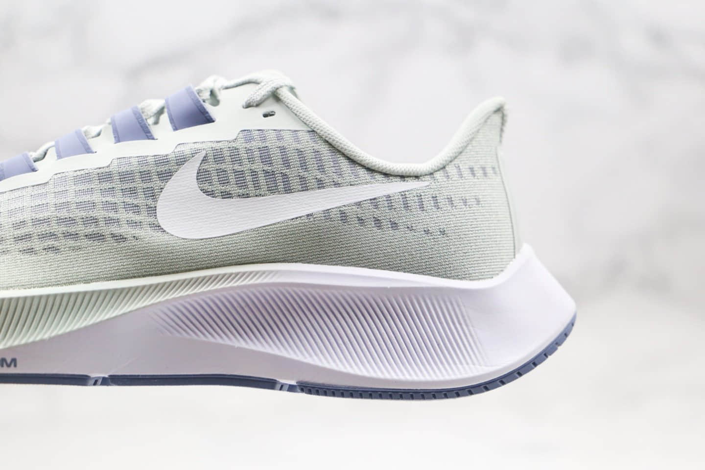 耐克Nike Zoom Pegasus 37公司级版本登月37代超轻网面透气跑步鞋灰绿色正确鞋盒钢印 货号:BQ9647-006