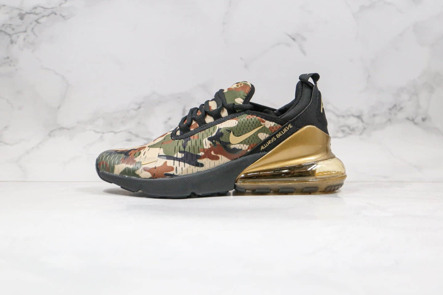 耐克Nike Air Max 270公司级版本半掌气垫慢跑鞋迷彩原盒原标 (ID:45039) - 图片1