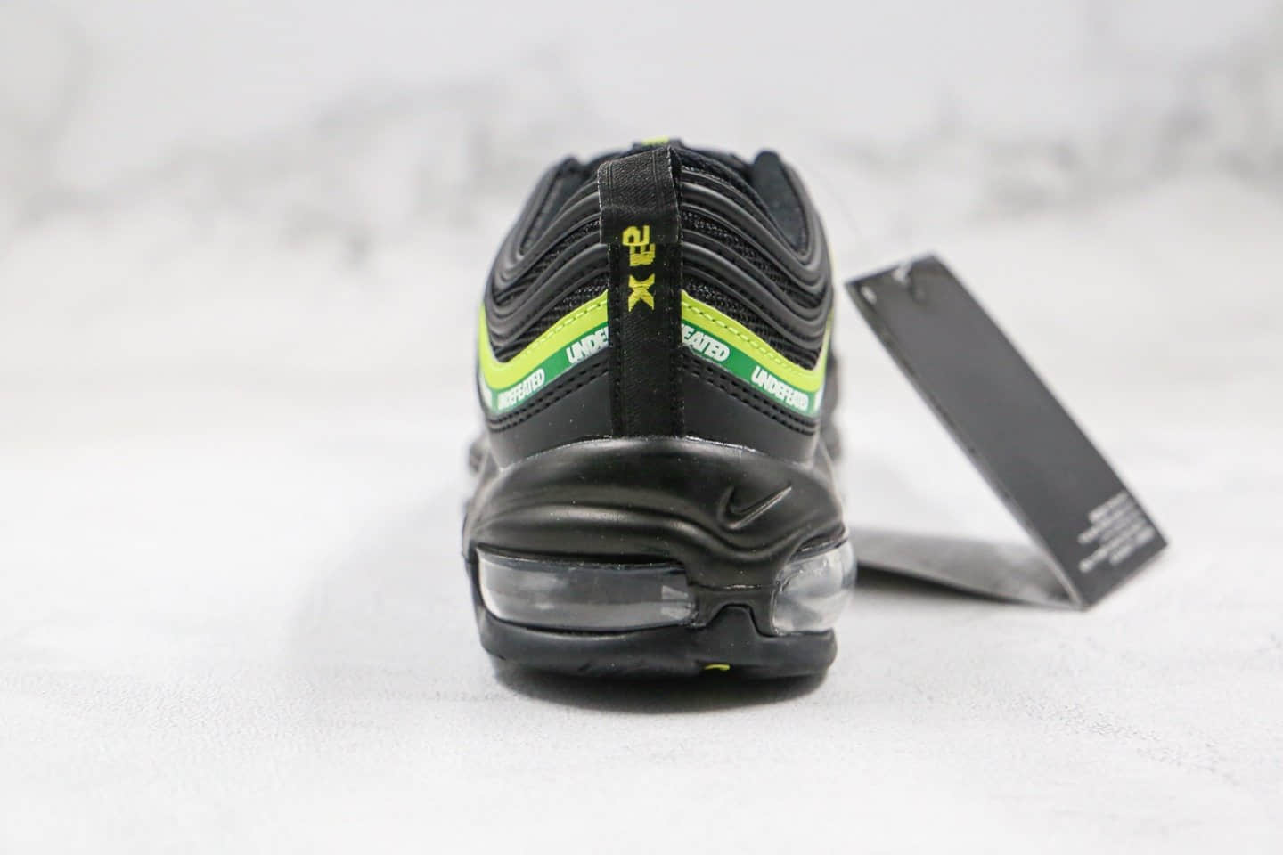 耐克Nike AIR MAX 97纯原版本子弹头气垫鞋Max97黑绿色内置全掌真气垫原鞋开模一比一打造 货号:AJ1986-111