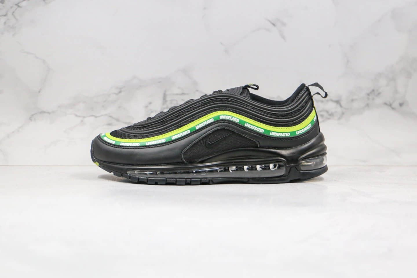 耐克Nike AIR MAX 97纯原版本子弹头气垫鞋Max97黑绿色内置全掌真气垫原鞋开模一比一打造 货号:AJ1986-111