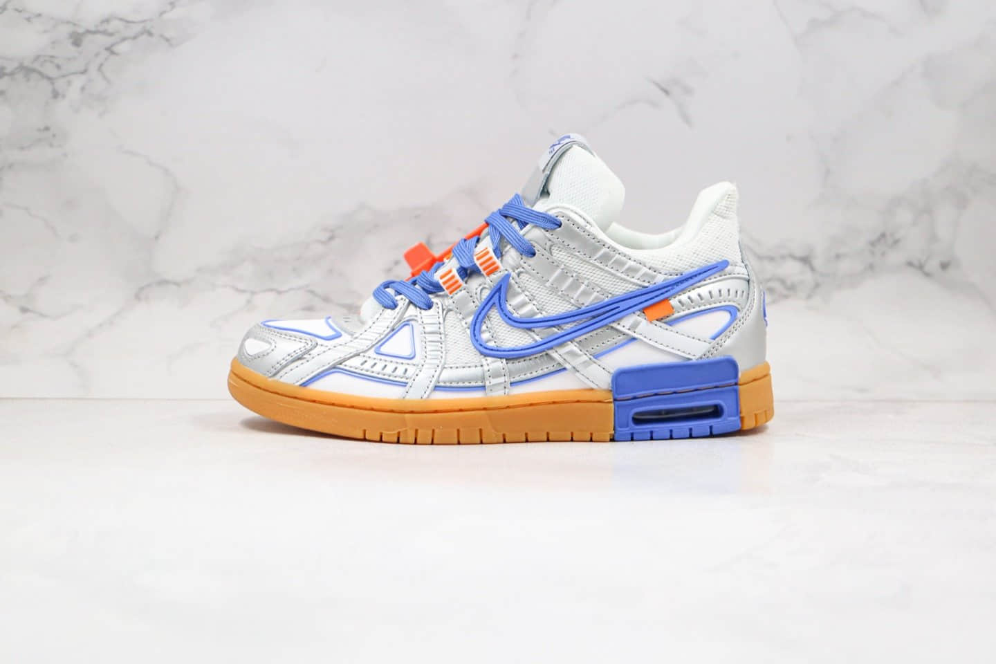 耐克Nike Air Off-White™ x Rubber Dunk纯原版本联名款坦克白蓝色DUNK板鞋原楦头纸板打造 货号:CU6015-100