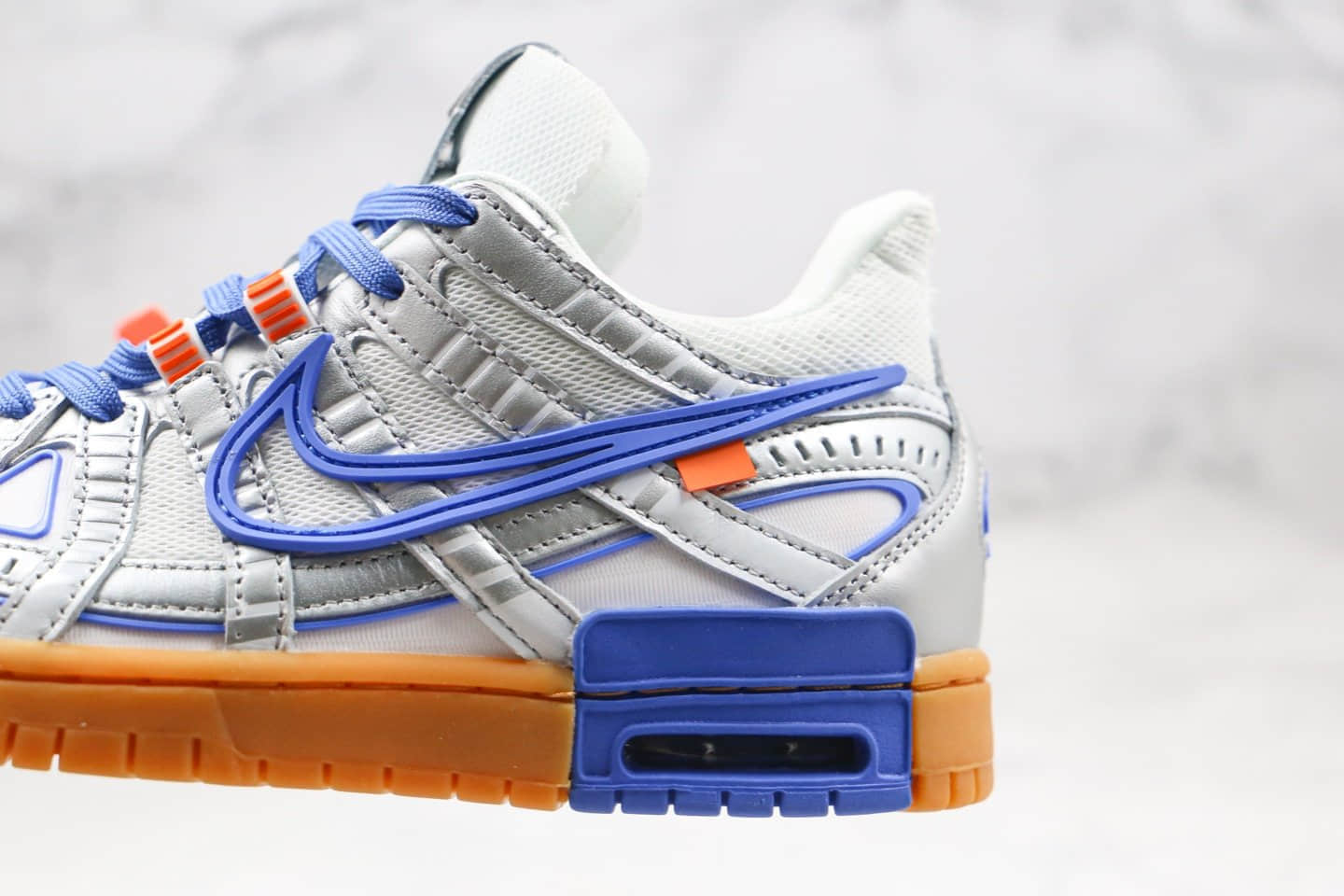 耐克Nike Air Off-White™ x Rubber Dunk纯原版本联名款坦克白蓝色DUNK板鞋原楦头纸板打造 货号:CU6015-100