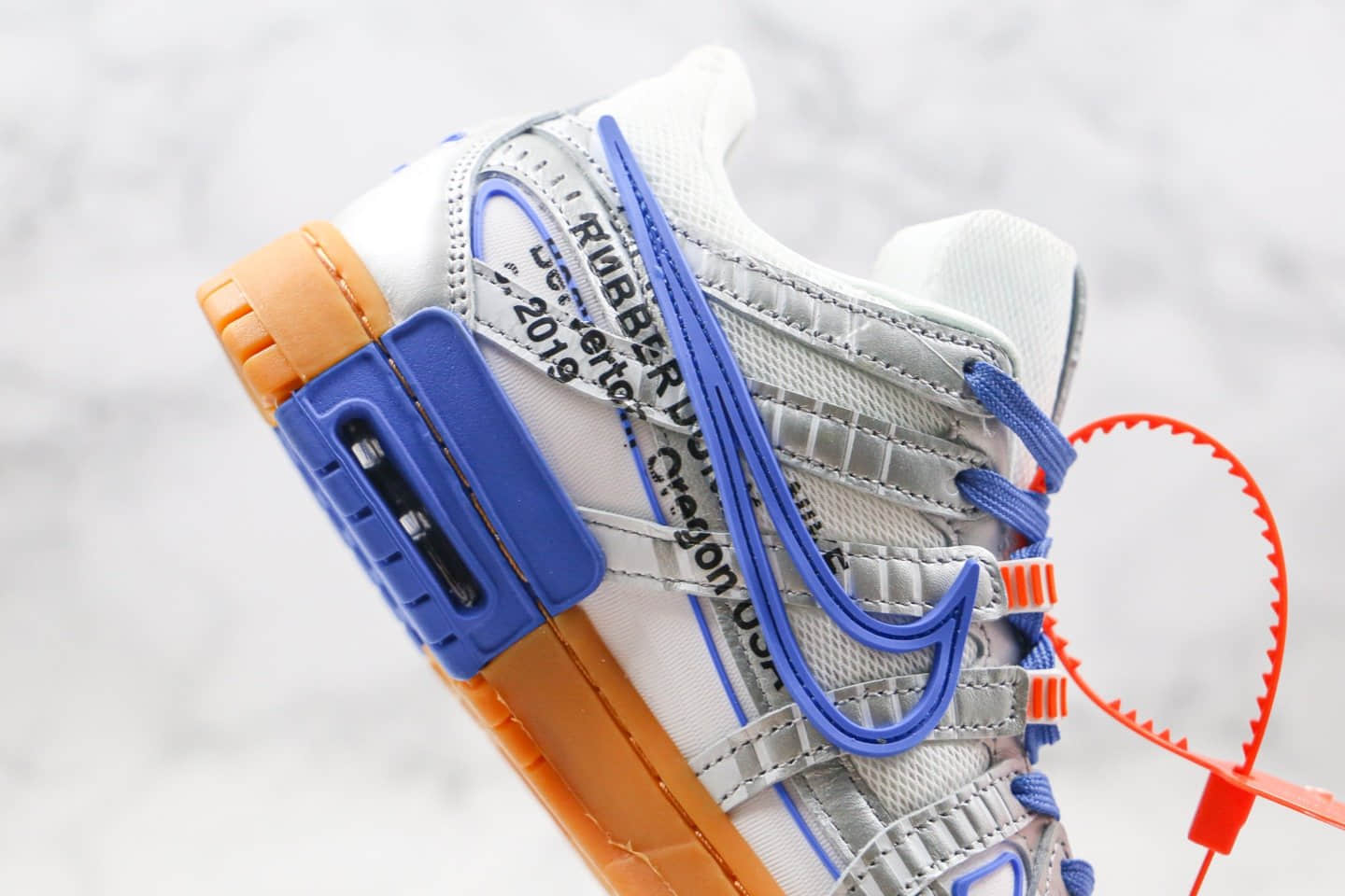 耐克Nike Air Off-White™ x Rubber Dunk纯原版本联名款坦克白蓝色DUNK板鞋原楦头纸板打造 货号:CU6015-100