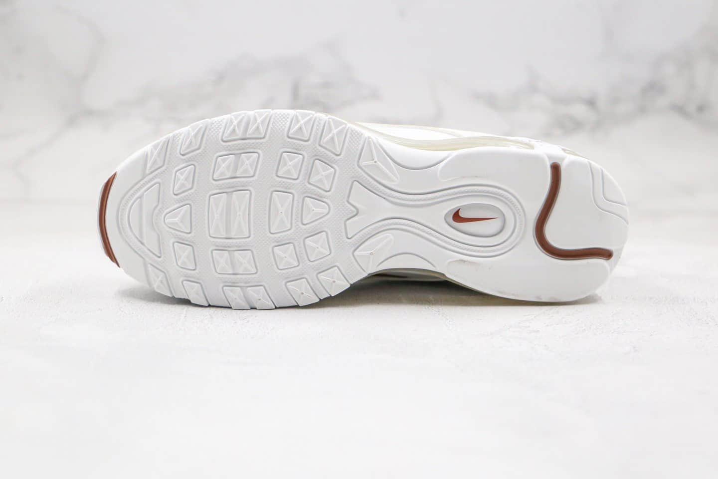 耐克Nike Air MAX 97纯原版本子弹头气垫鞋Max97白蓝黄色内置全掌真气垫原盒原标 货号:AJ1986-007