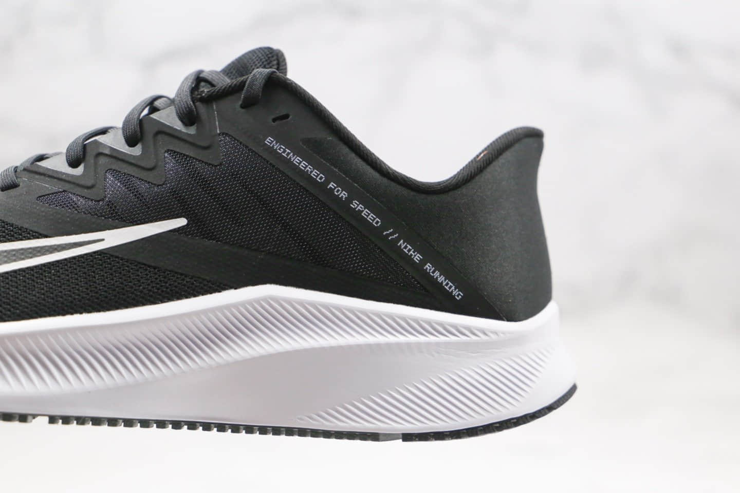 耐克Nike Quest 3公司级版本极速3代跑鞋黑白色原材打造 货号:CD0230-002
