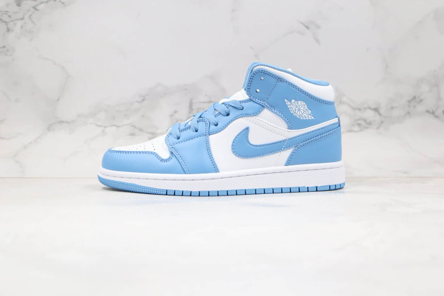 乔丹Air Jordan 1 Low纯原版本中帮AJ1北卡蓝配色原楦头纸板打造 (ID:46047) - 图片1