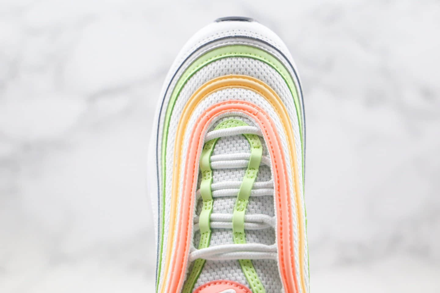 耐克Nike Air Max 97 ESS纯原版本子弹跑鞋白甜瓜橙原楦开发楦型 货号:CZ6087-100