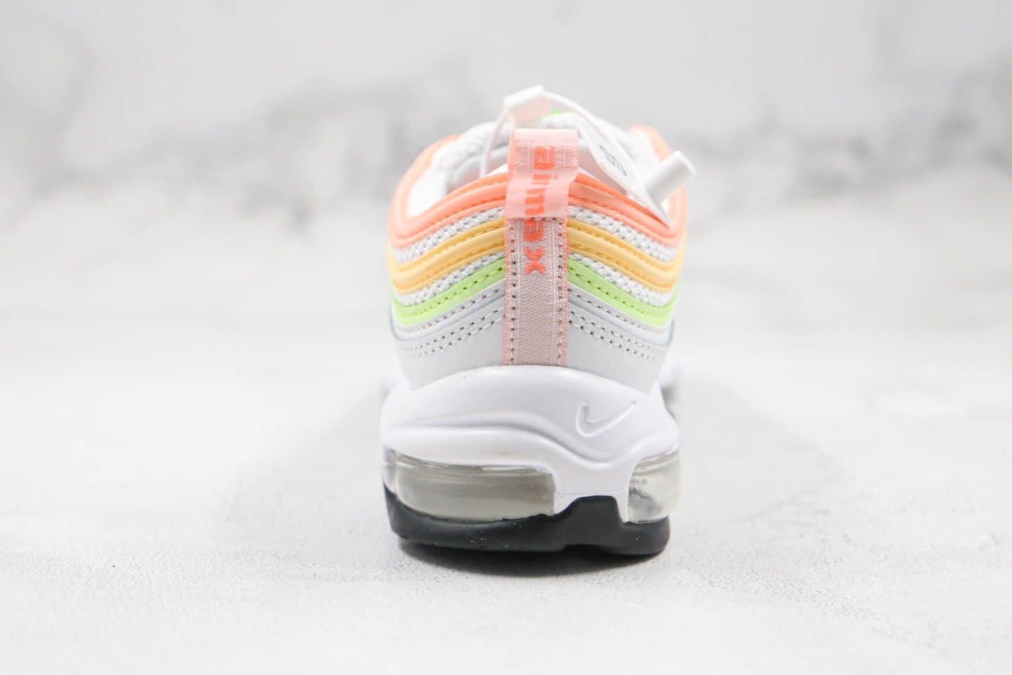 耐克Nike Air Max 97 ESS纯原版本子弹跑鞋白甜瓜橙原楦开发楦型 货号:CZ6087-100