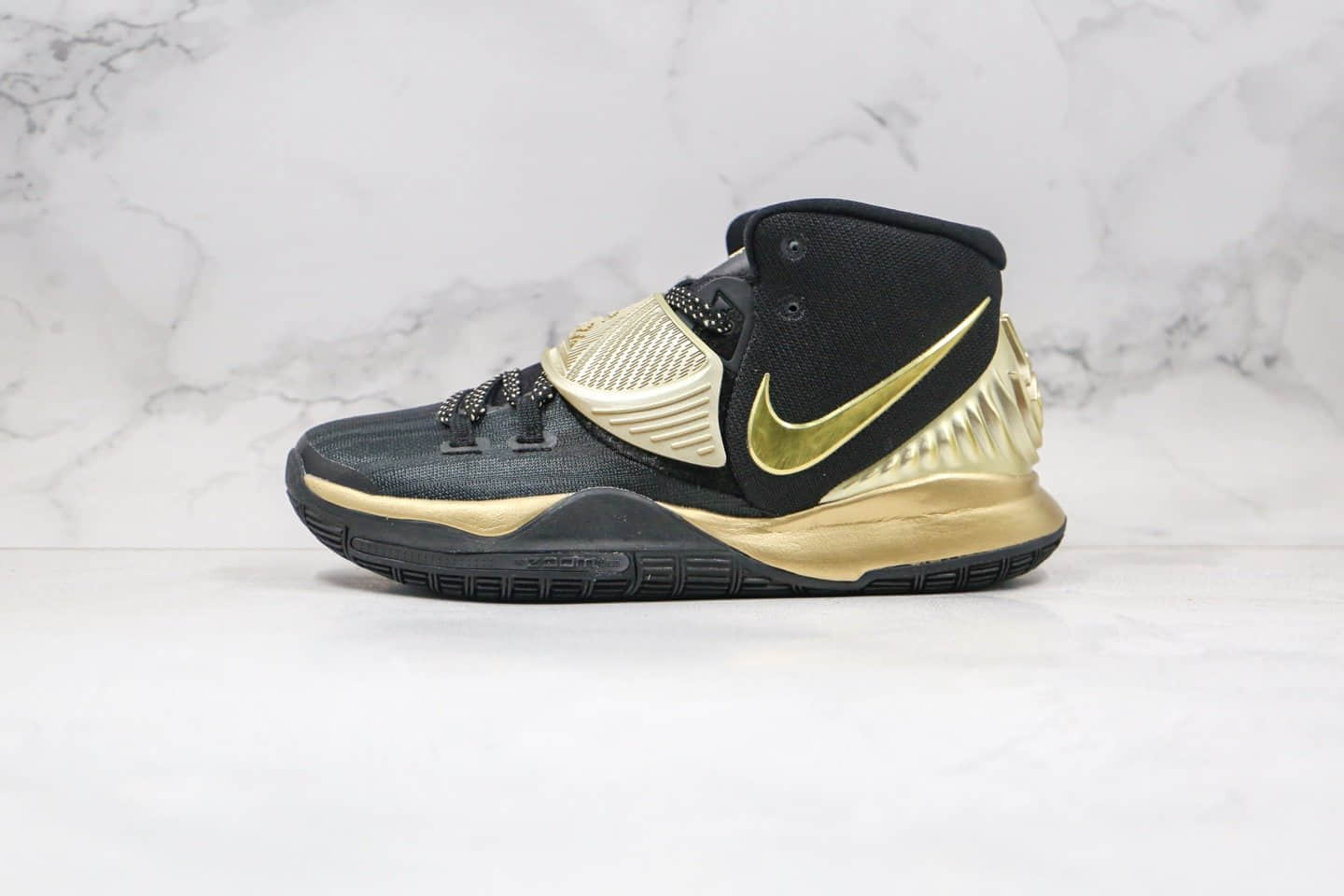 耐克Nike Kyrie 6纯原版本欧文6代黑金色实战篮球鞋原档案数据开发内置气垫支持实战 货号:BQ4630-501