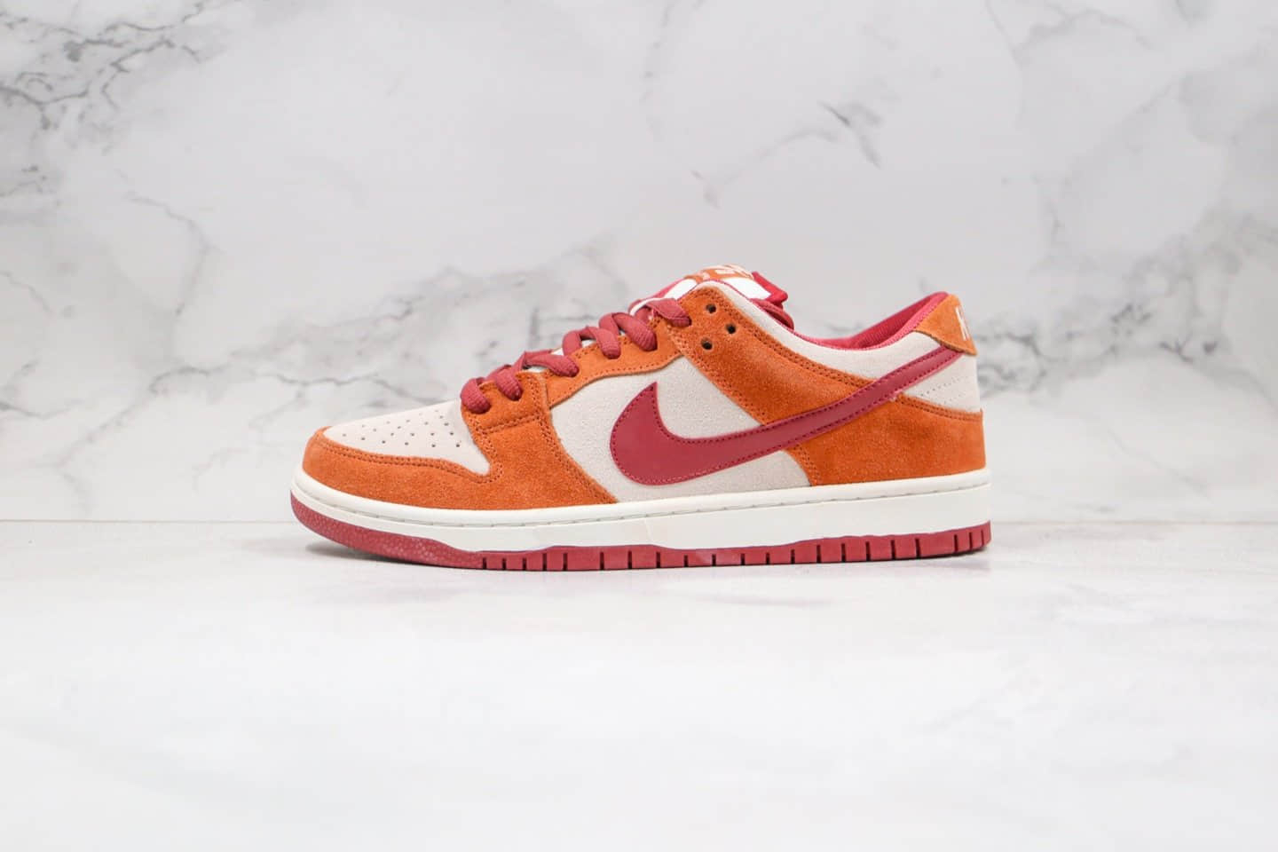 耐克Nike SB Dunk Low Orange label纯原版本低帮SB板鞋扣篮系列白红橘色内置Zoom气垫原楦头纸板打造 货号:BQ6817-202