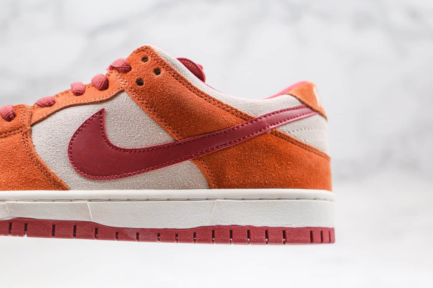 耐克Nike SB Dunk Low Orange label纯原版本低帮SB板鞋扣篮系列白红橘色内置Zoom气垫原楦头纸板打造 货号:BQ6817-202