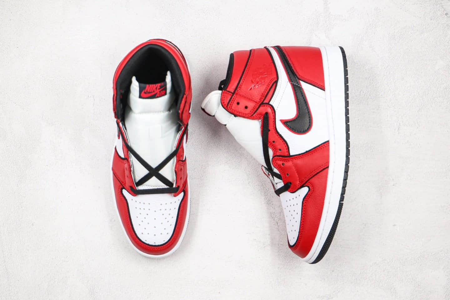 乔丹Air Jordan 1 Bloodline 2.0公司级版本高帮AJ1芝加哥2.0白黑红色正确后跟定型 货号:555088-129