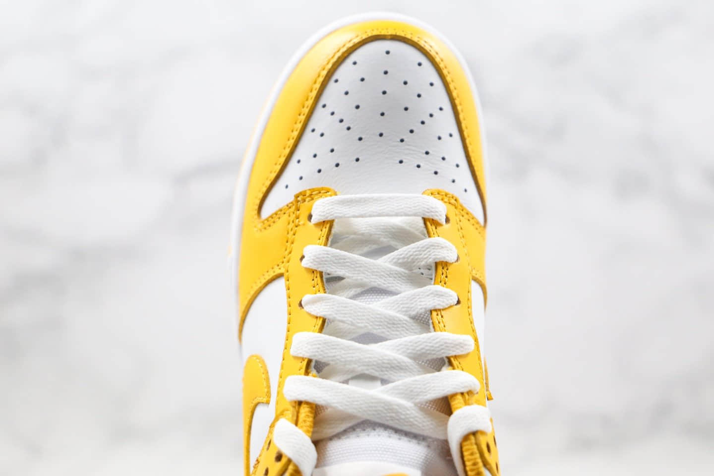 耐克Nike SB Dunk Low SP Syracuse 2020WHITE YELLOW纯原版本低帮SB板鞋黄白色原盒原标内置气垫 货号:CU1726-901