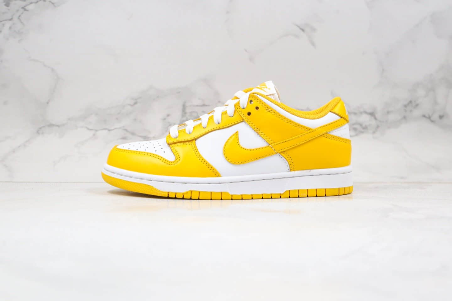 耐克Nike SB Dunk Low SP Syracuse 2020WHITE YELLOW纯原版本低帮SB板鞋黄白色原盒原标内置气垫 货号:CU1726-901