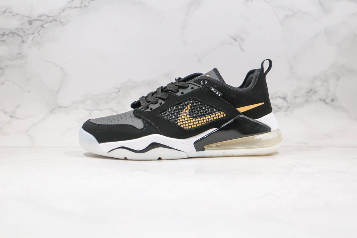 耐克Nike Air Jordan Mars 270纯原版本乔丹270气垫篮球鞋黑金色原鞋开模一比一打造 (ID:47281) - 图片1