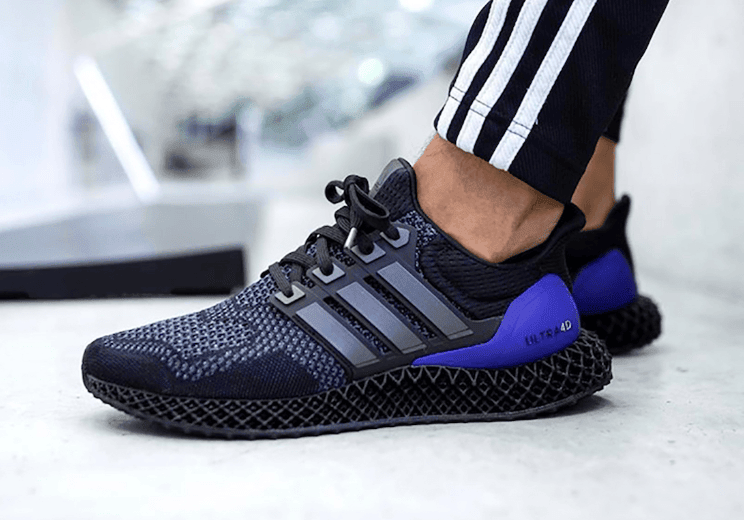 adidas Ultra 4D跑鞋黑紫配色曝光！今秋登场！ (ID:47398) - 图片1