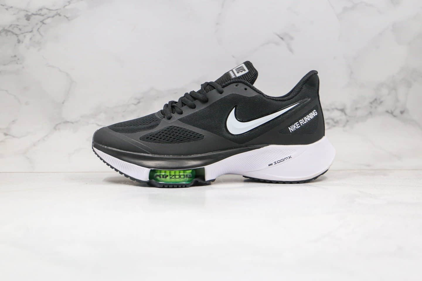 耐克Nike Air ZooM Pegasus Tempo NEXT%纯原版本马拉松透气气垫缓震跑鞋黑白色原档案数据开发 (ID:47462) - 图片1