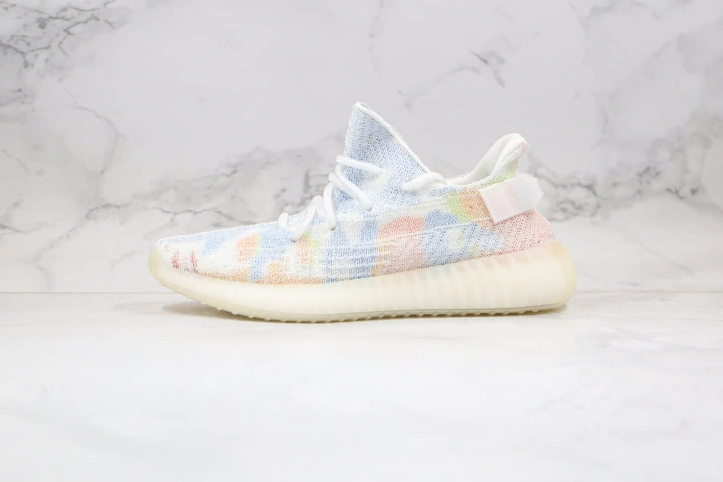 阿迪达斯Adidas Yeezy 350V2公司级版本椰子350爆米花亲友限定糖果扎染配色原楦头纸板打造 (ID:47534) - 图片1