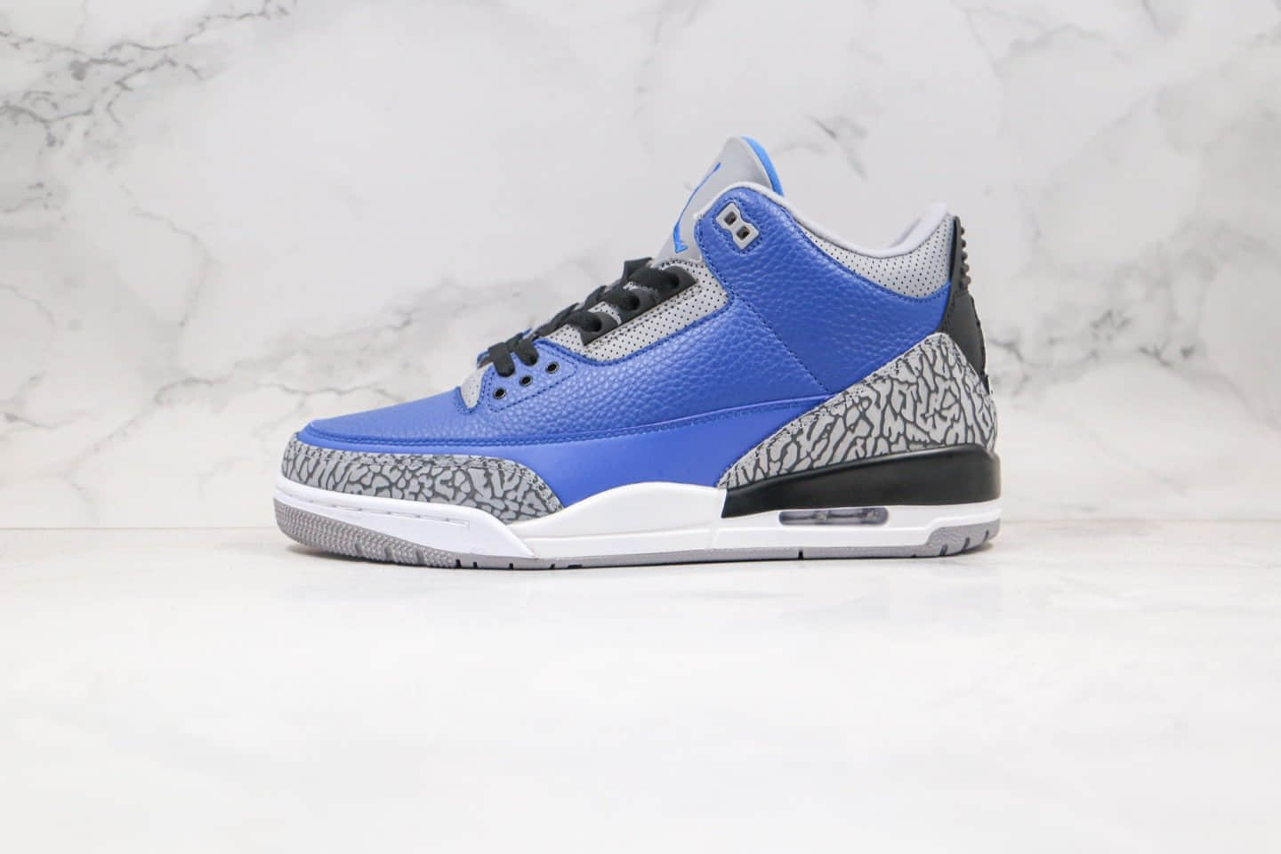 乔丹Air Jordan 3 Varsity Royal纯原版本爆裂纹皇家蓝AJ3篮球鞋原盒原标原档案数据开发 货号:CT8532-400