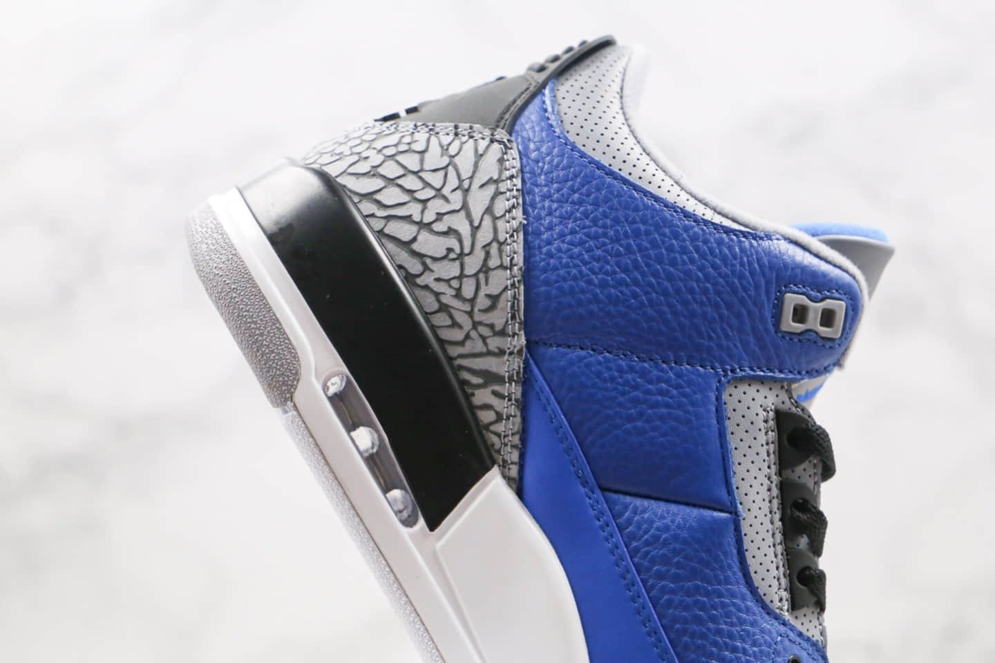 乔丹Air Jordan 3 Varsity Royal纯原版本爆裂纹皇家蓝AJ3篮球鞋原盒原标原档案数据开发 货号:CT8532-400