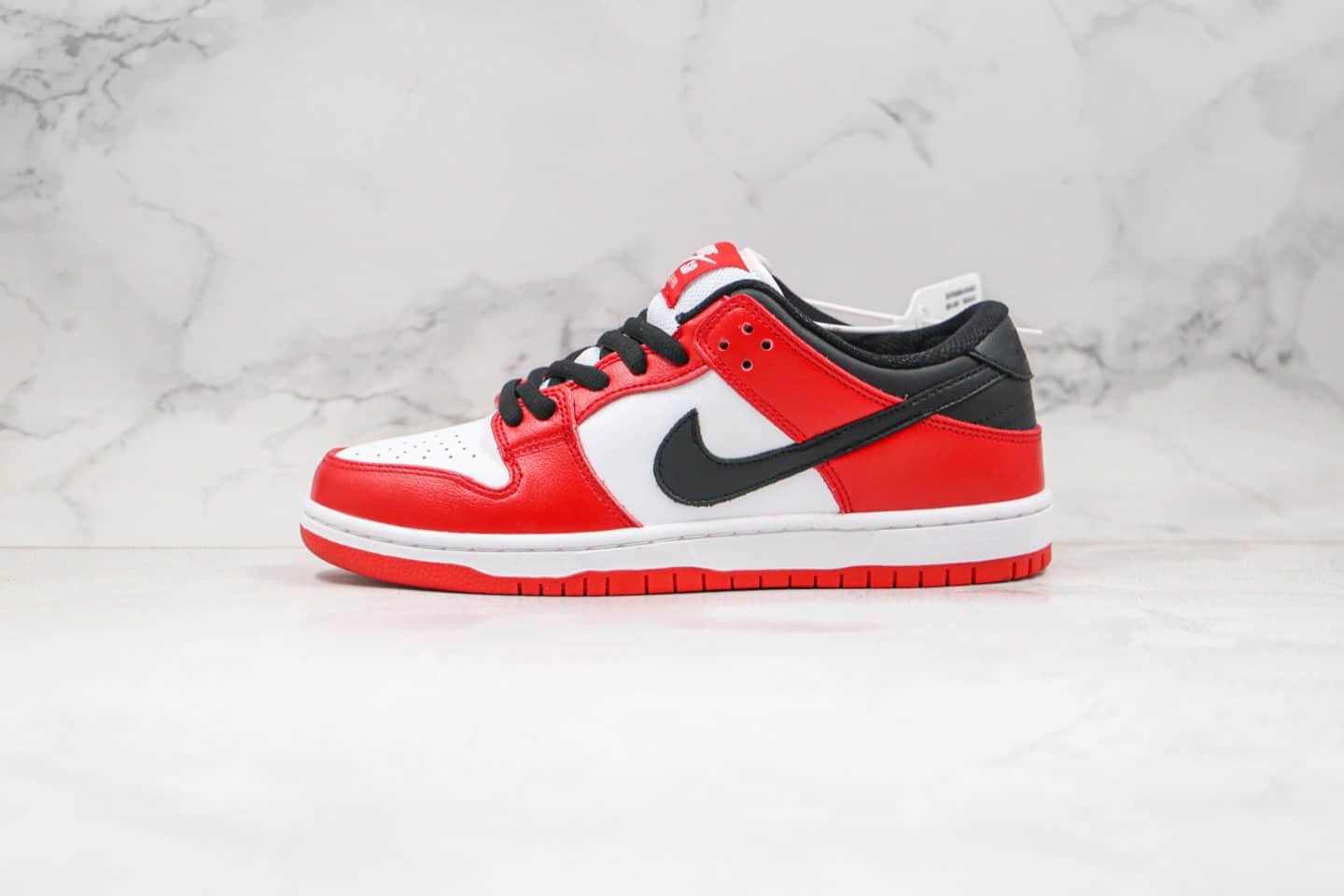 耐克Nike Dunk Low Pro 2020版纯原版本低帮SB DUNK板鞋黑红色内置Zoom气垫 (ID:47657) - 图片1