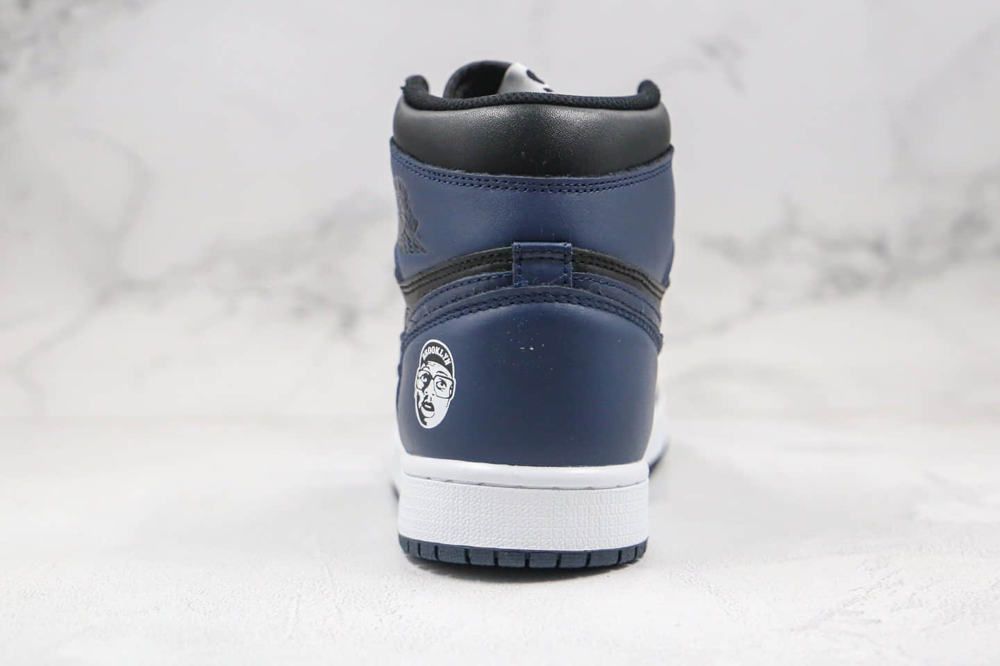 乔丹Air Jordan 1Retro High OG Spizike Fort Greene纯原版本高帮AJ1斯派克李头像黑蓝色原档案数据开发正确后跟定型 货号：705588-550