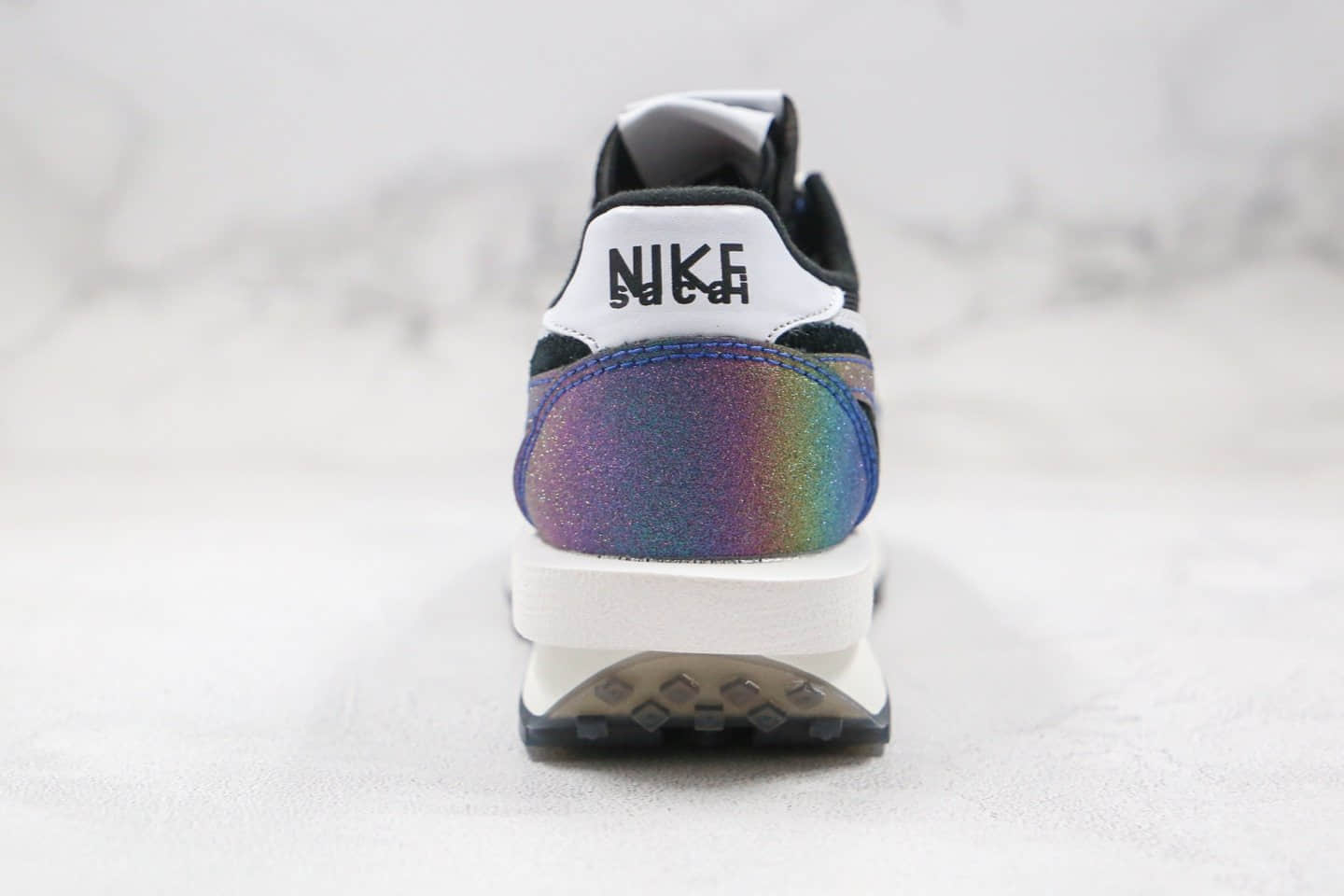 耐克Nike LDV Waffle x Sacai纯原版本联名款细闪黑彩虹华夫走秀鞋原盒原标正确鞋面颜色 货号:BV5053-002