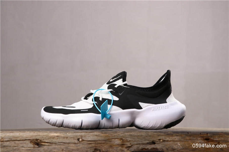 NIKE FREE RN 5.0耐克赤足5.0跑鞋黑白公司级带半码 真标原盒原底原面 (ID:4793) - 图片1