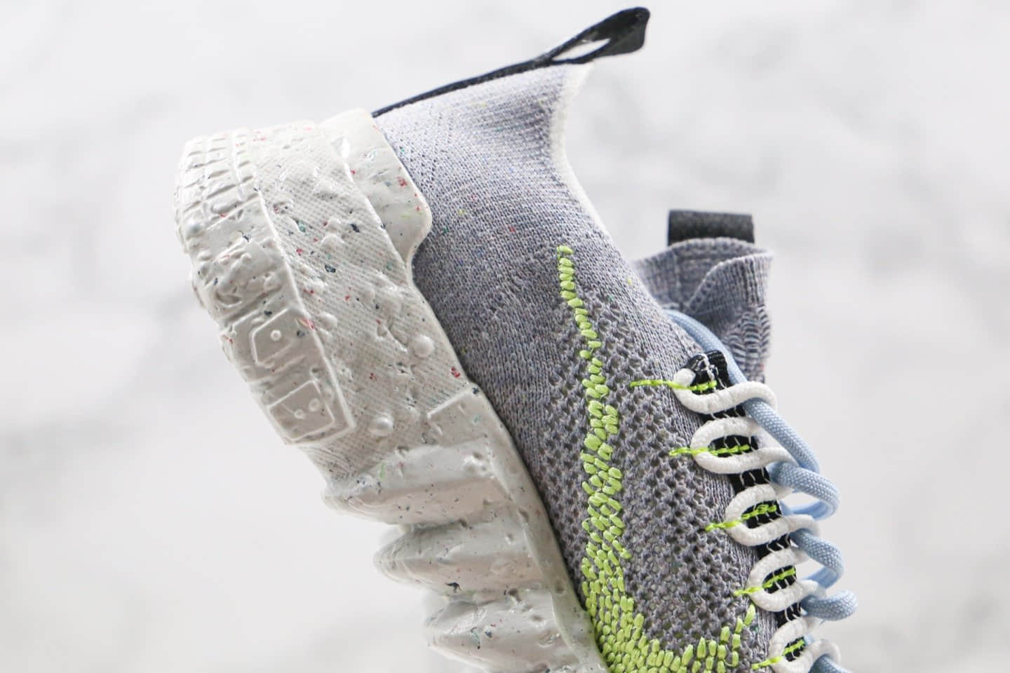 耐克Nike Space Hippie纯原版本低帮飞线环保系列灰绿色慢跑鞋原盒原标 货号:CQ3986-002