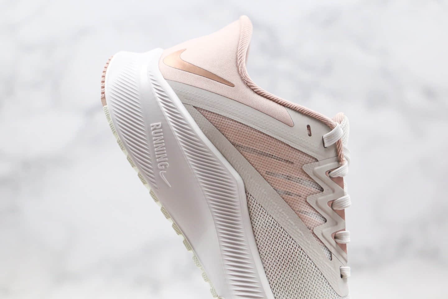 耐克Nike Quest 3纯原版本极致3代慢跑鞋米白香槟金色正确鞋面卡色原盒原标 货号:CD0232-003