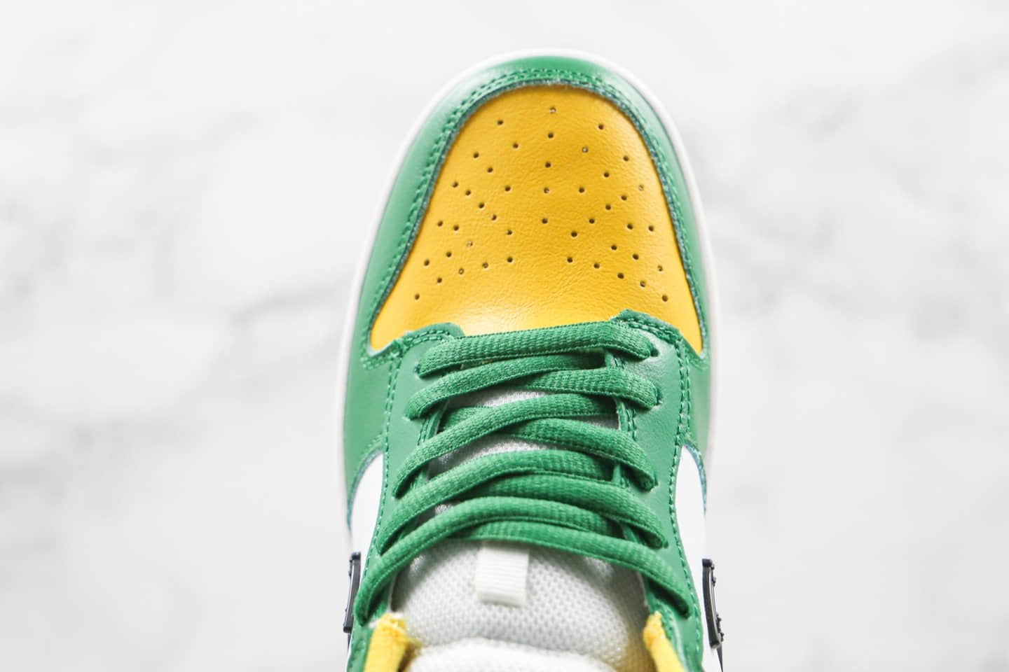 耐克NIKE SB DUNK纯原版本低帮DUNK笑脸涂鸦黄绿色板鞋内置Zoom气垫原盒原标 货号:CU1727-011