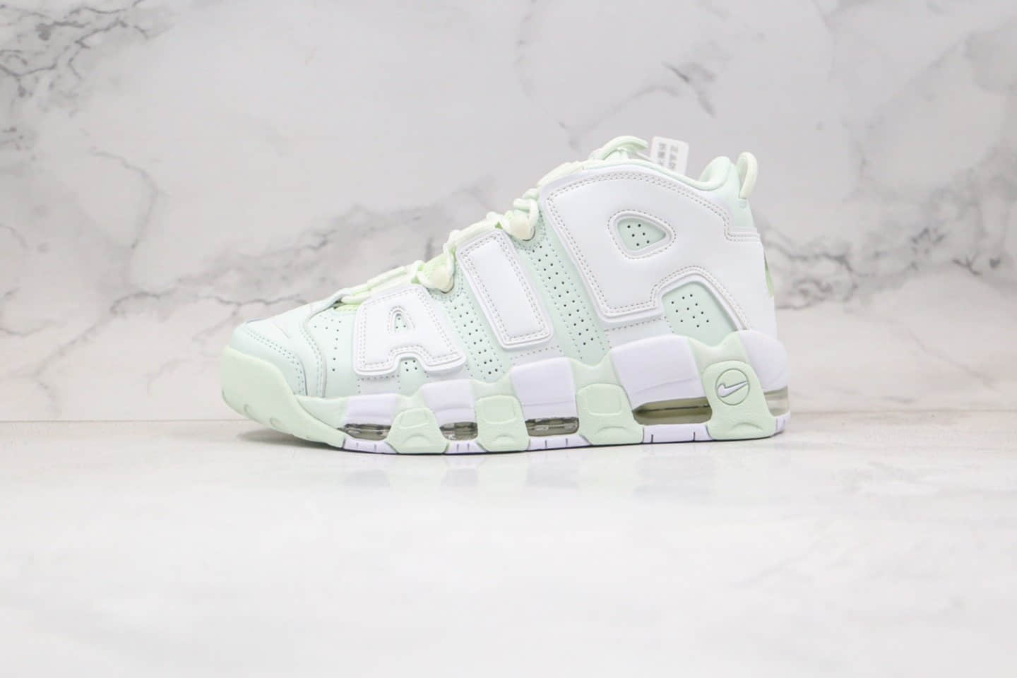 耐克Nike WMNS Air More Uptempo GSBarely Green0纯原版本皮蓬大R气垫篮球鞋薄荷绿原档案数据开发 (ID:48314) - 图片1