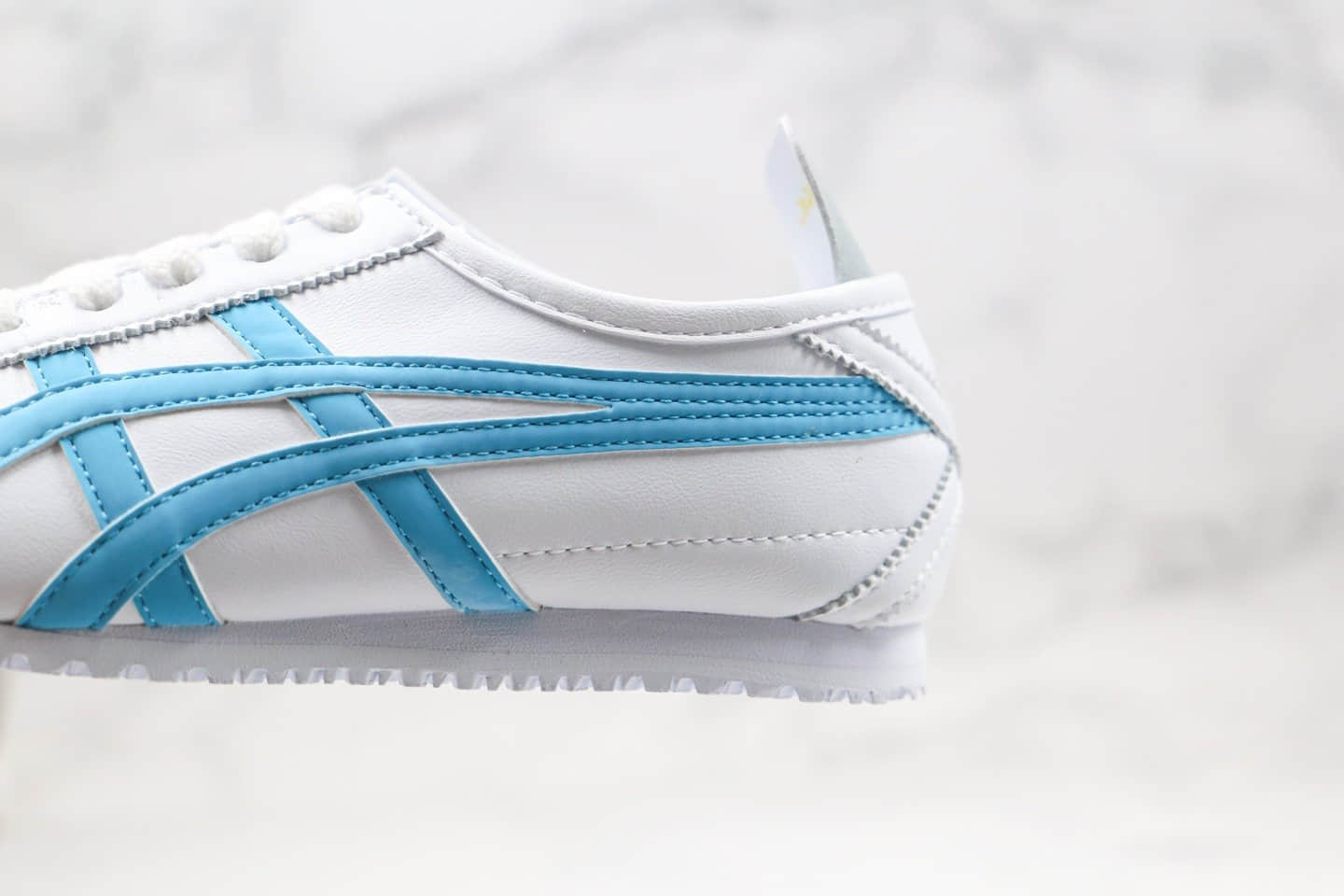 亚瑟士Asics Tiger Mexico 66鬼冢虎皮面休闲鞋四色鸳鸯黄蓝粉绿色原盒配件齐全 货号:B808K-0818